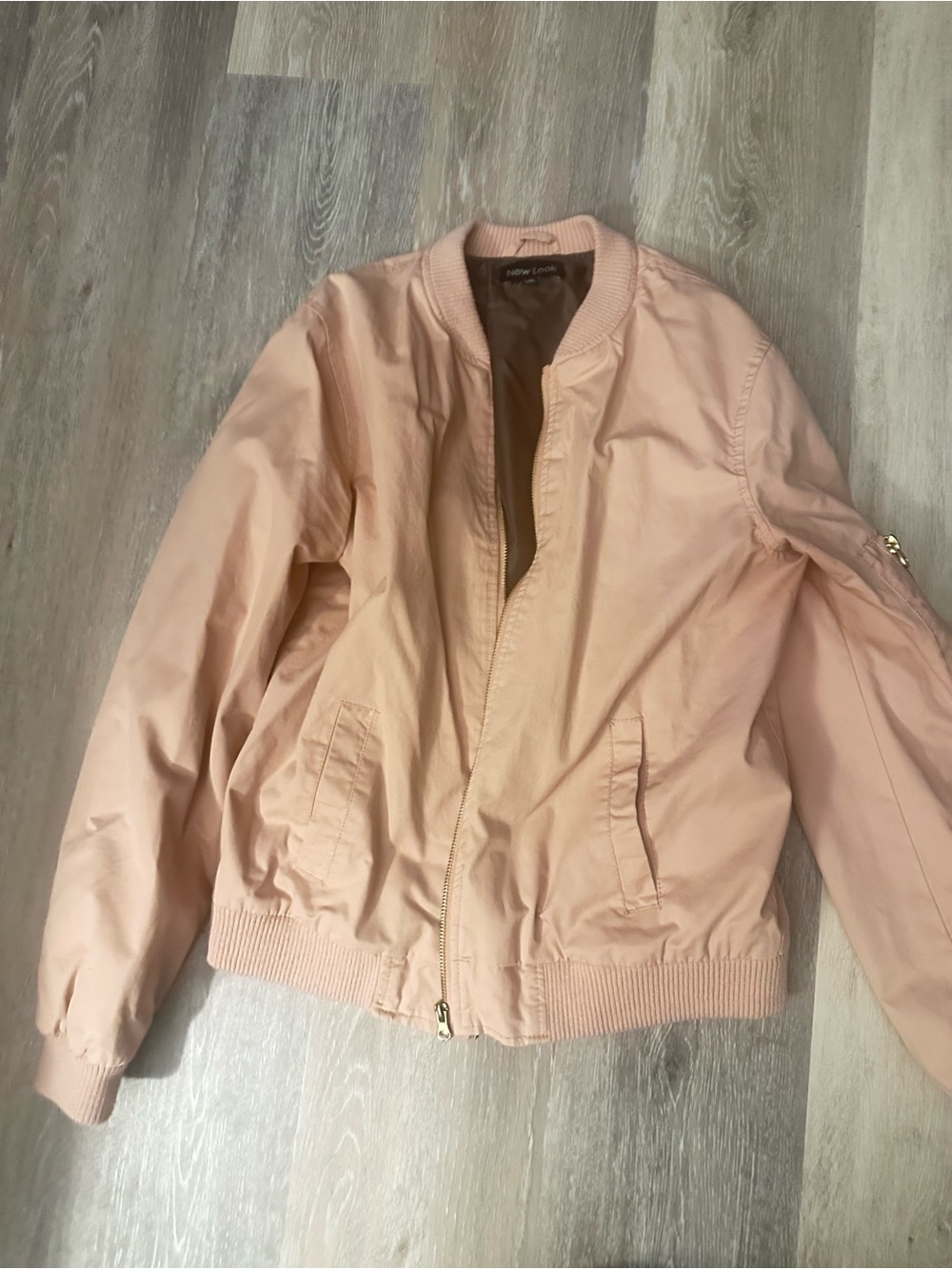 New Look Pale Pink Bomber Jacket